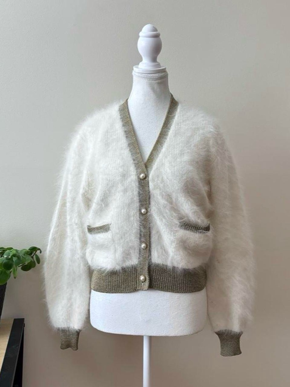 Vintage Rabbit Fur Cardigan